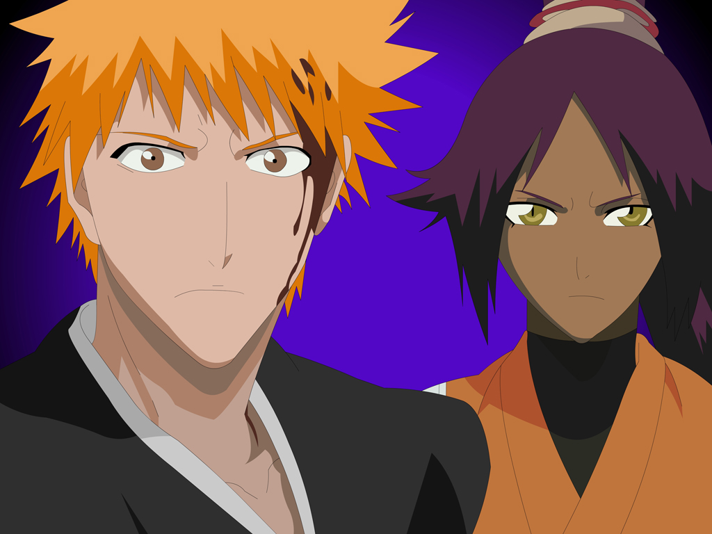 Ichigo and Yoruichi :3