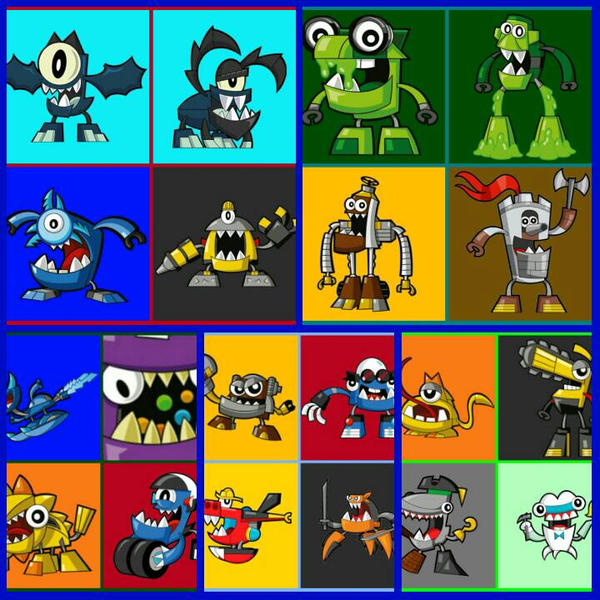 Mixels: 5 Four Main Mixels Grid by LovelyTeng2002 on DeviantArt