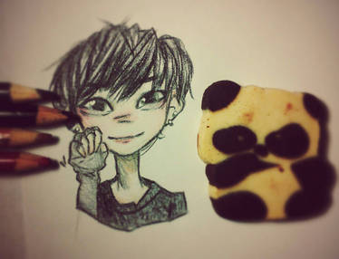 Tao Showing His Aegyo ft. Panda Cookie