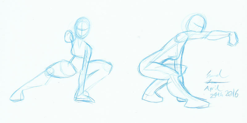 Shadow Crouch Power Crouch Practice (366 April 24th) by samuelskanvis on DeviantArt