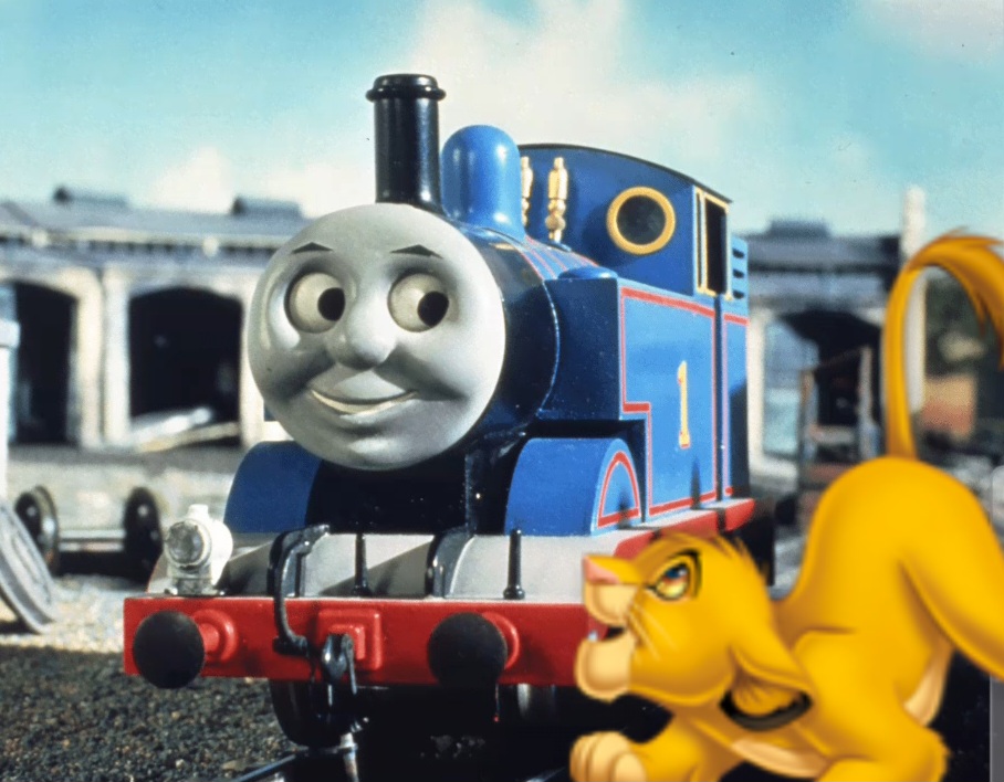 Simba meets thomas by simbadisneyfan on DeviantArt