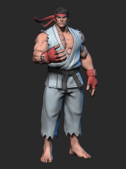 Ryu Fanart Sculpt (Zbrush) by SpaceExplorer9 on DeviantArt