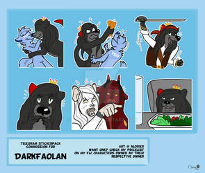 Telegram stickerpack commission for FaolanPanriel