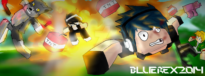 Minecraft Character Exploded Exploded !! Minecraft Art by BlueReXlBRXl on DeviantArt