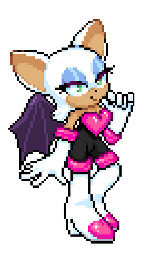 The Rouge Pixels Rouge by Tetracosa on DeviantArt