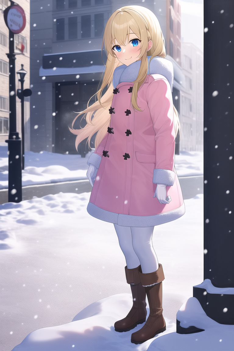 Female Anime Characters in Winter Wears by @artfinity007 Visit