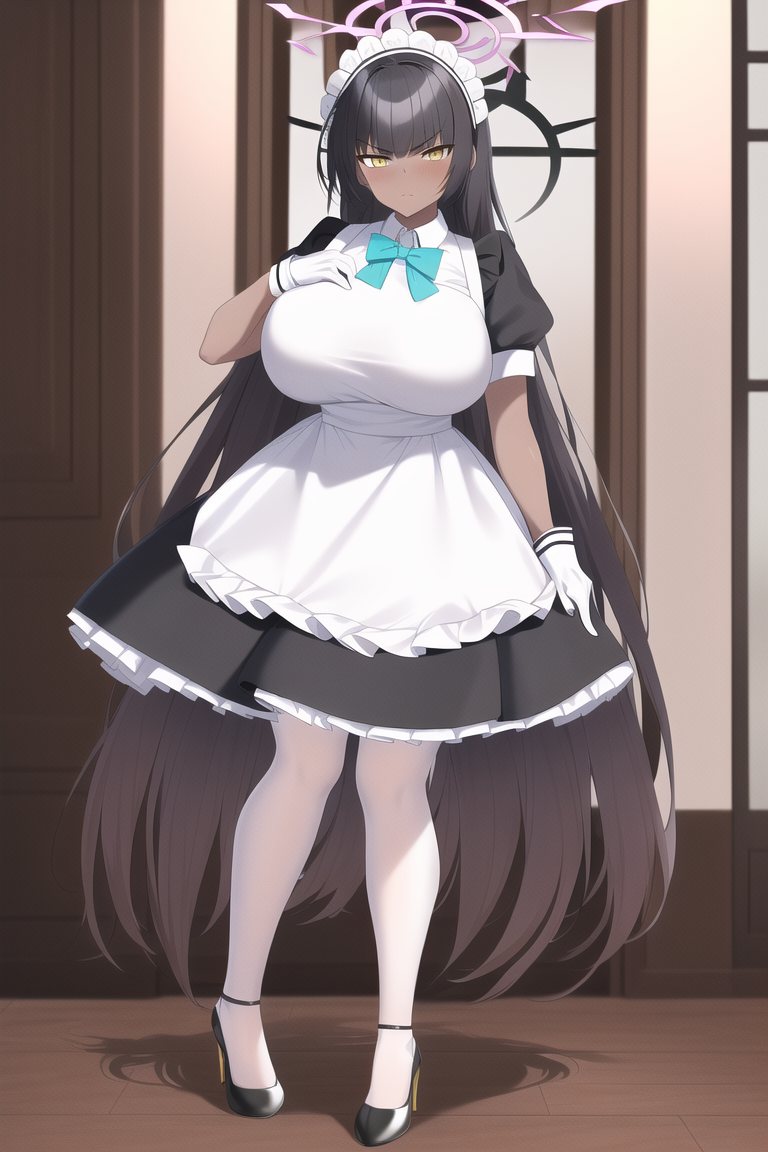 Red5805 Karin (Blue Archive) in her maid outfit 3 by red5805 on DeviantArt