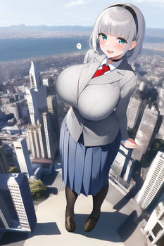 Anna Nishikinomiya as a giantess