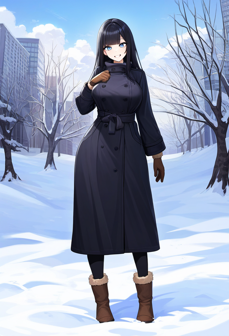 Red5805 Sarah in her winter coat by red5805 on DeviantArt