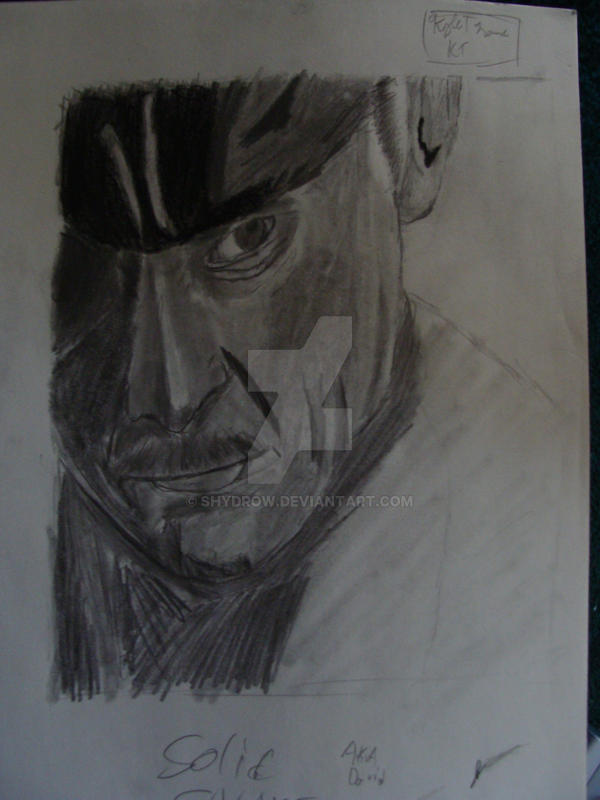 Solid Snake old by Shydrow on DeviantArt