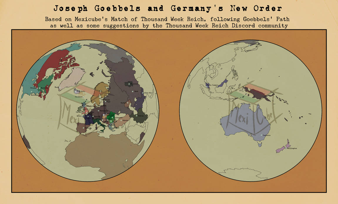 Thousand Week Reich Map of the World by 1972 by Mexicube27 on DeviantArt