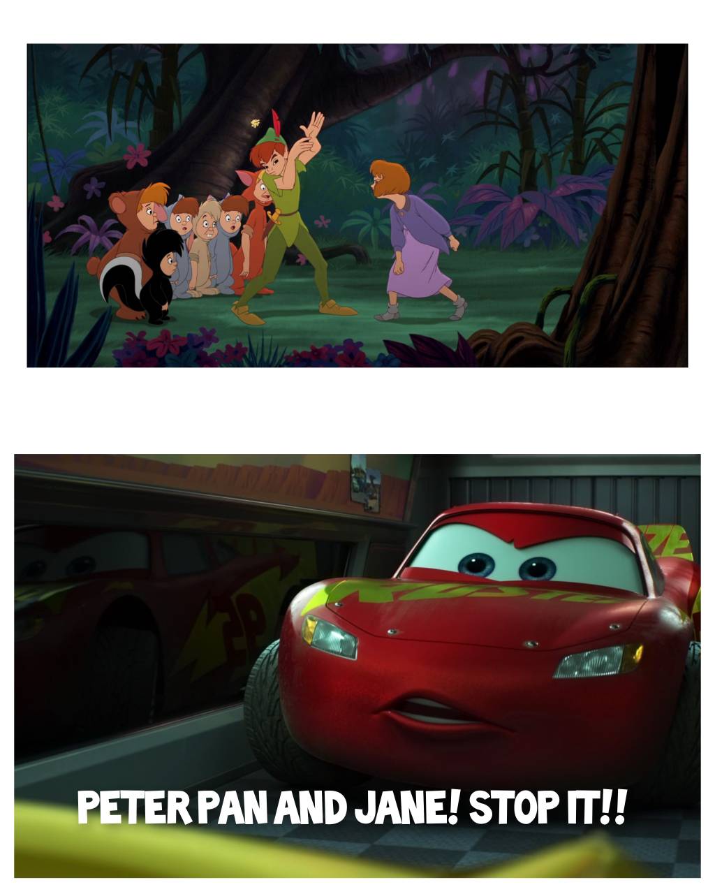 McQueen Breaks Up Arguing Peter Pan and Jane by microsoftmurciano04 on ...
