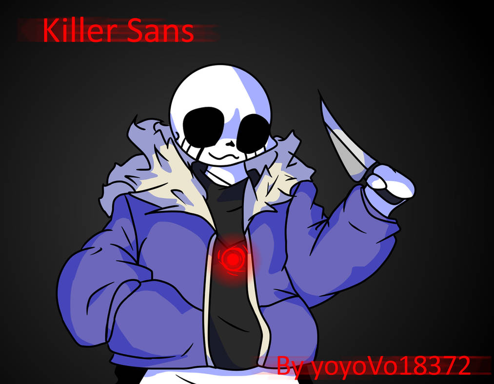 Killer Sans by TheVioletNinjaDraws4 on DeviantArt