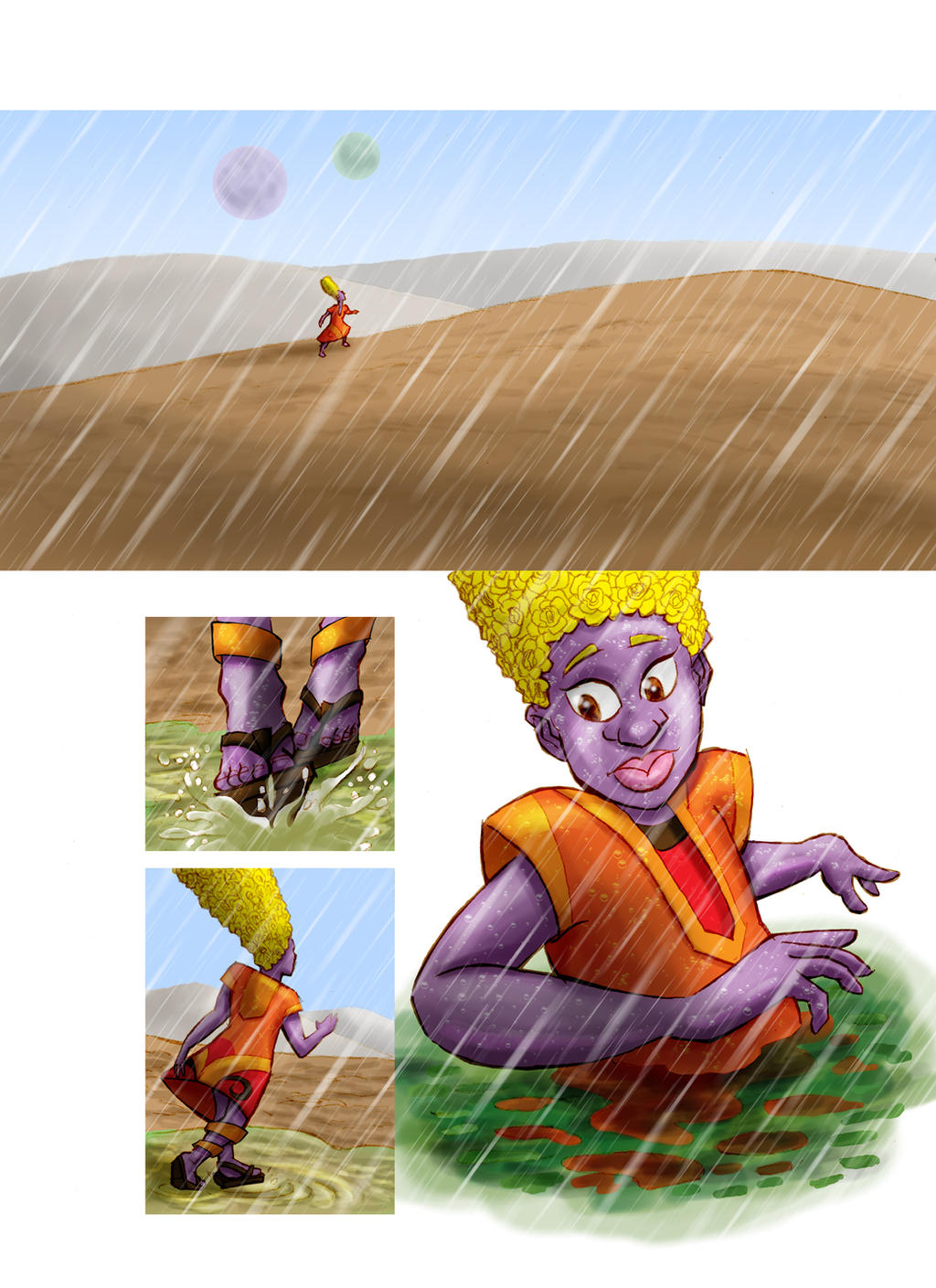Comic Raining Action Scenes Scene of the comic Precipitacao (the rainfall) by EltonCRA on DeviantArt