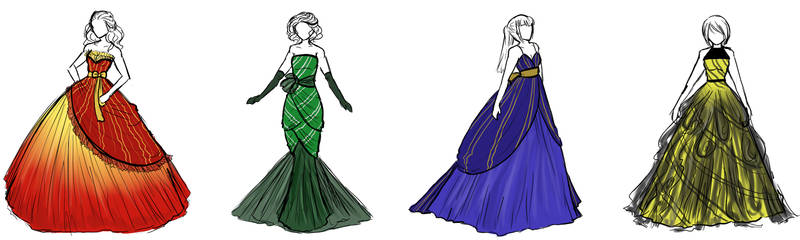 Hogwarts Houses Dresses