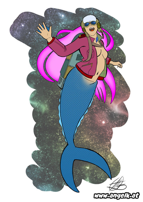 Mermaid Rocket Girl