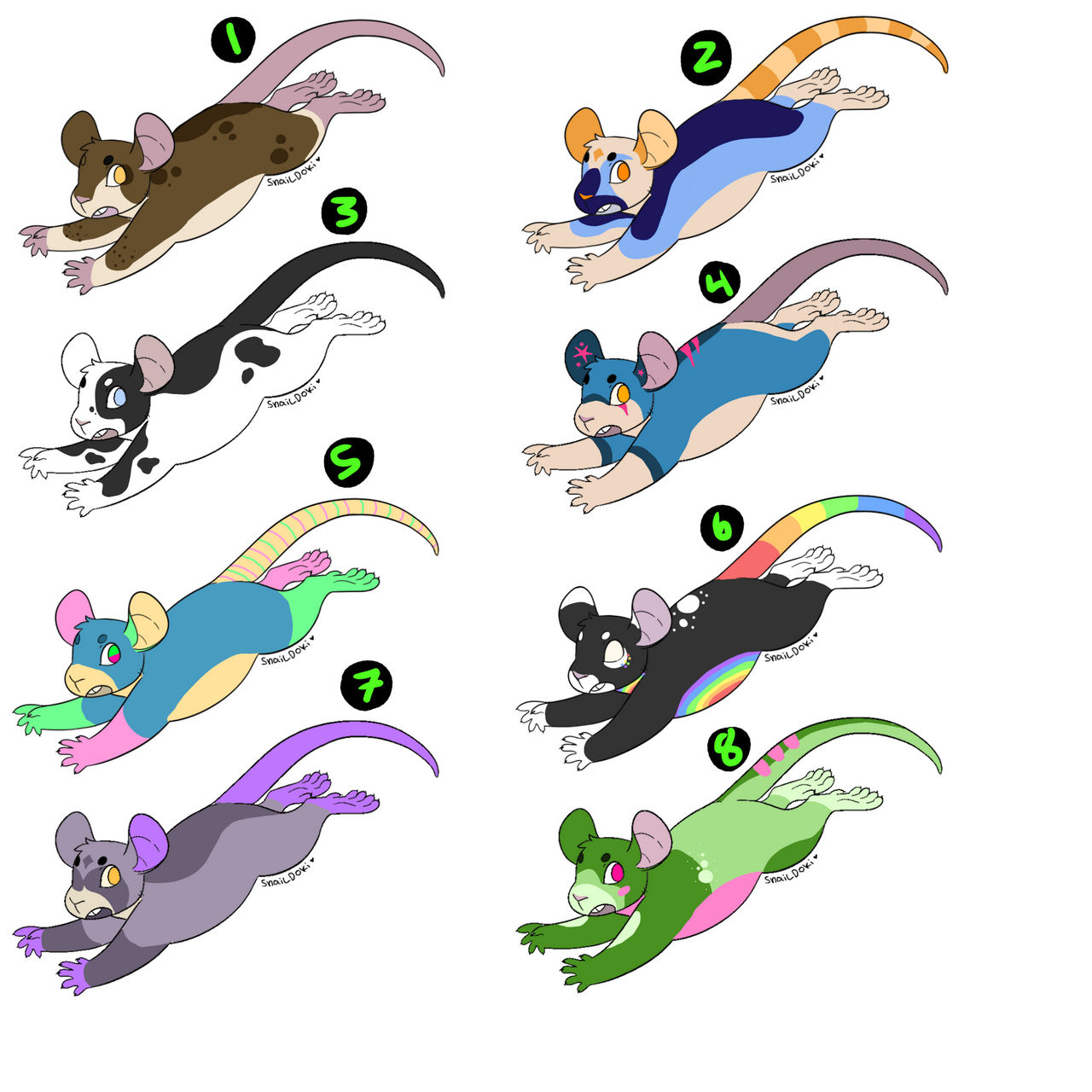 Oh Rats ~ Adopts by XanthyAsumi on DeviantArt