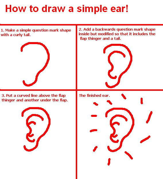 How to draw a simple ear by chexapeek on DeviantArt