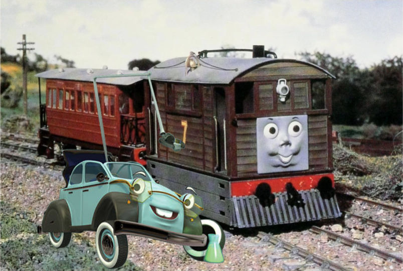 Toby Goode Toby the Tram Engine meets Professor (Auto-B-Good by PacificNationalFan ...