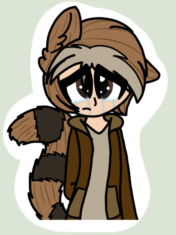 Sad Chibi Rigby by Skippy-Draws-Art on DeviantArt