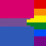 Biromantic homosexual flag