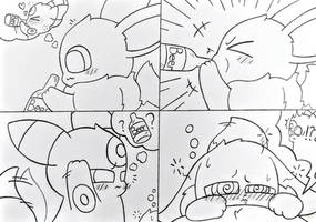 Eevee drunk!