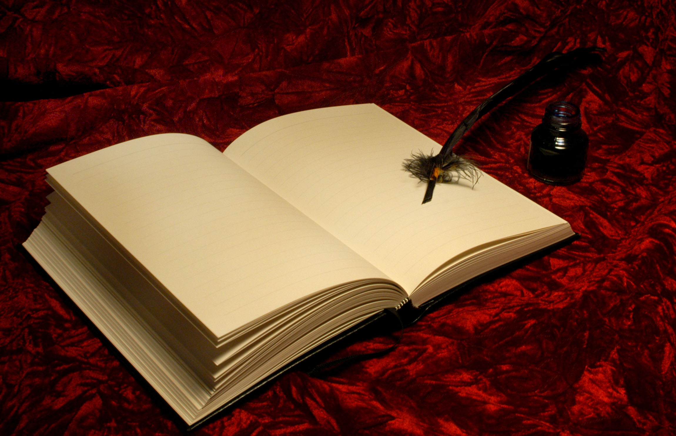 Ink, Quill and book