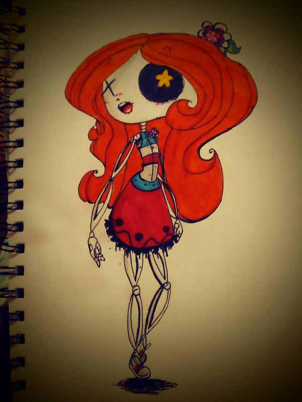 Skele-girl by BloodyPaperCuts on DeviantArt