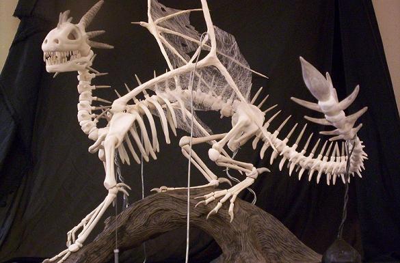 same ceramic dragon skeleton