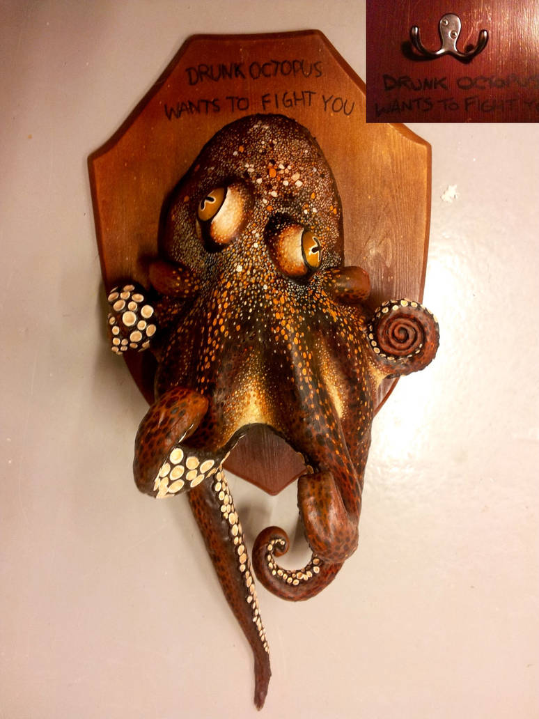 Drunk octopus latex sculpture by earfox on DeviantArt