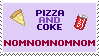 Stamp - Pizza and Coke