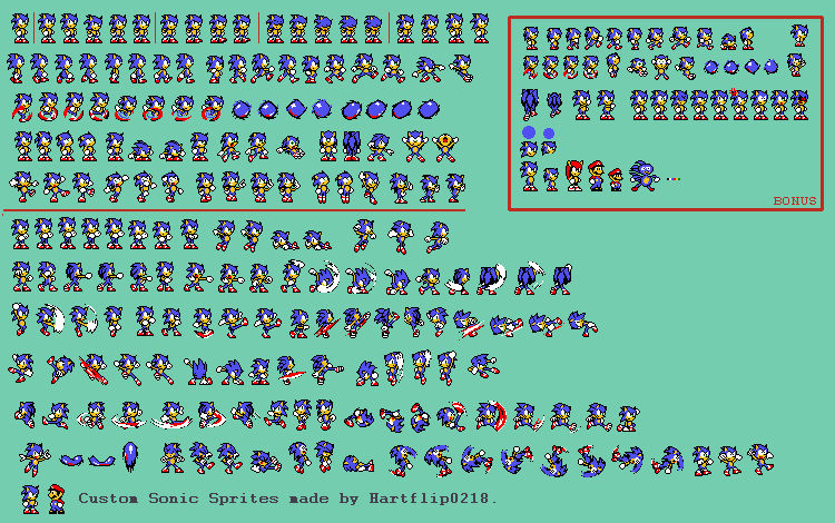 Sonic Sprite Sheet Pack 5 by SuperMarioFanDood on DeviantArt