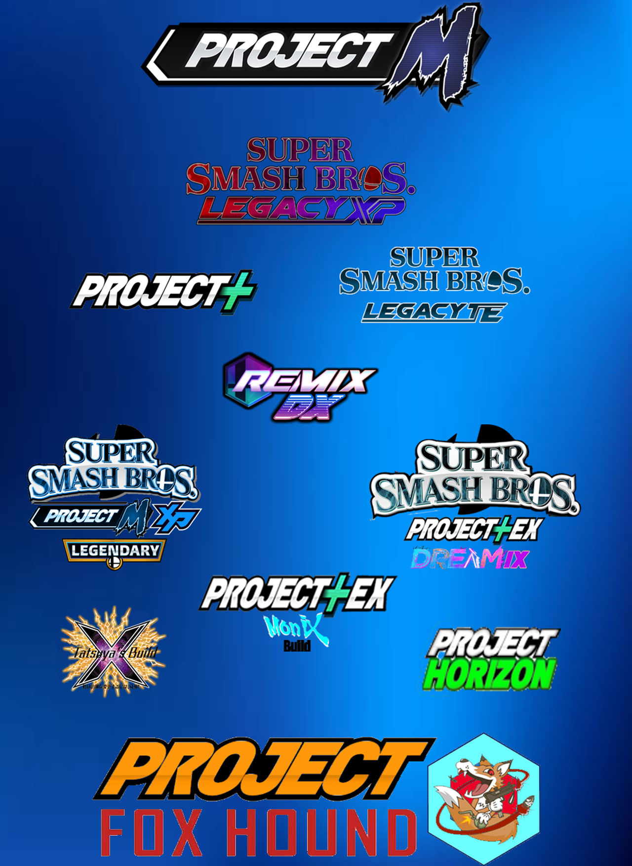 The Project M Versions by NinoRoseArts on DeviantArt