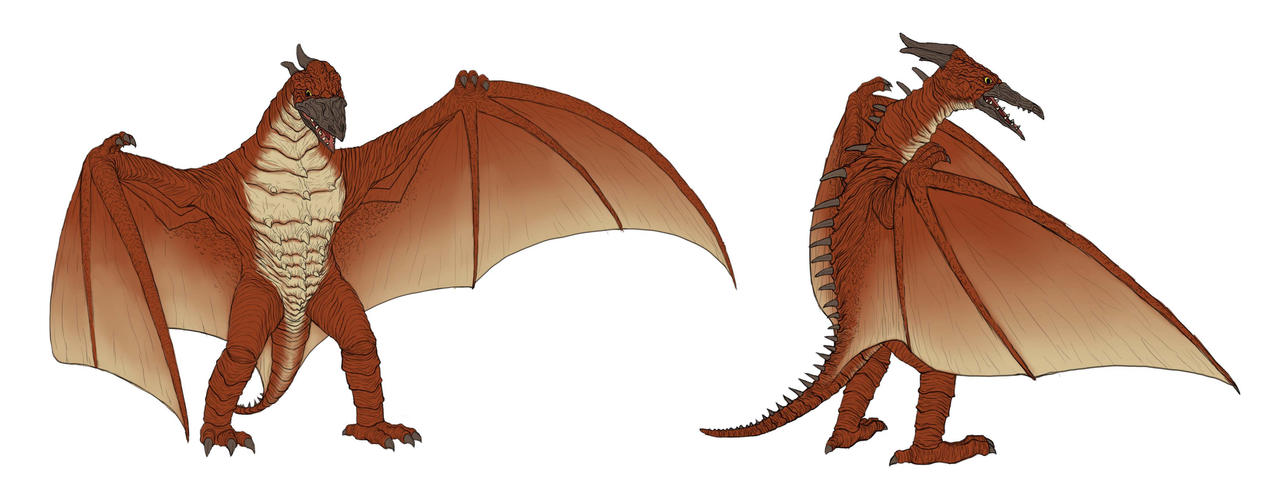 Rodan color 1a rev1 by YURIART on DeviantArt