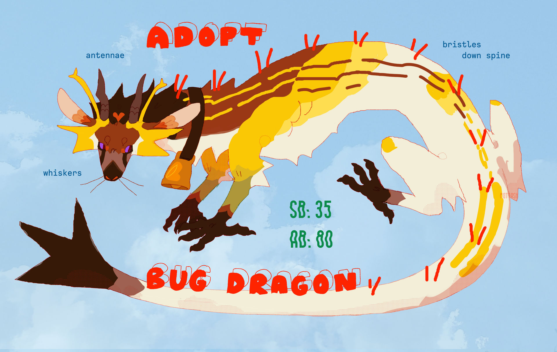 Dragon Bug Adopt (CLOSED) by Pottash on DeviantArt