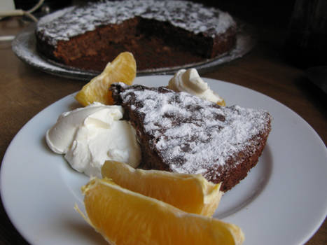 Chocolate-almond cake