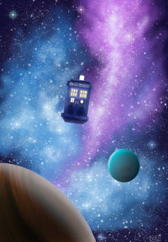 The Tardis doctor who galaxy fan art