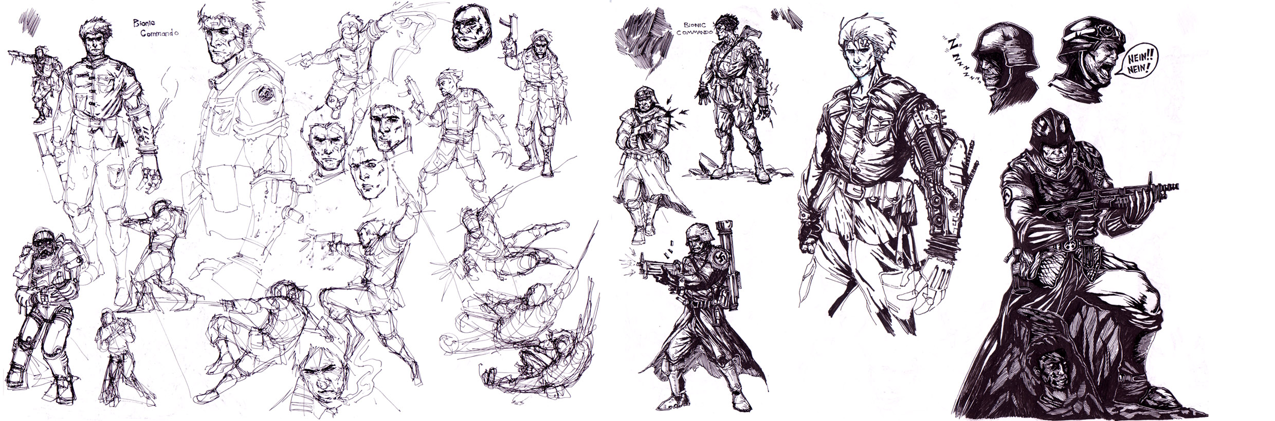 bionic commando sketches