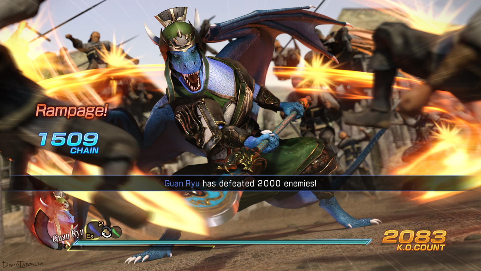 Roar, Blue Dragon! (With HUD) by DracoIndomita on DeviantArt