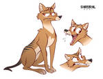 Thylacine character design