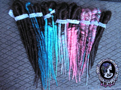 Choco Cotton Candy Dreads