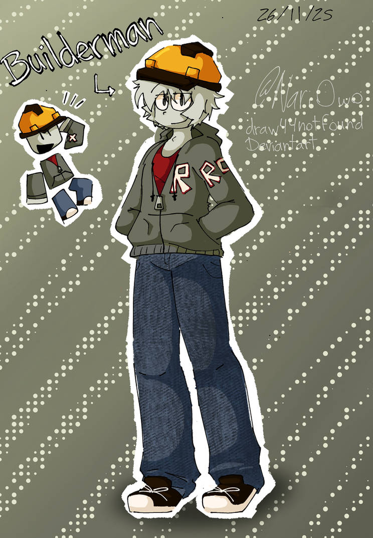 Fanart a Builderman de forsaken zjsnzj by draw44notfound on DeviantArt