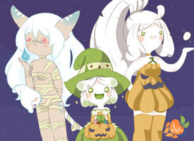 NLoO: Zoeru, Kiwi y Mawi Halloween