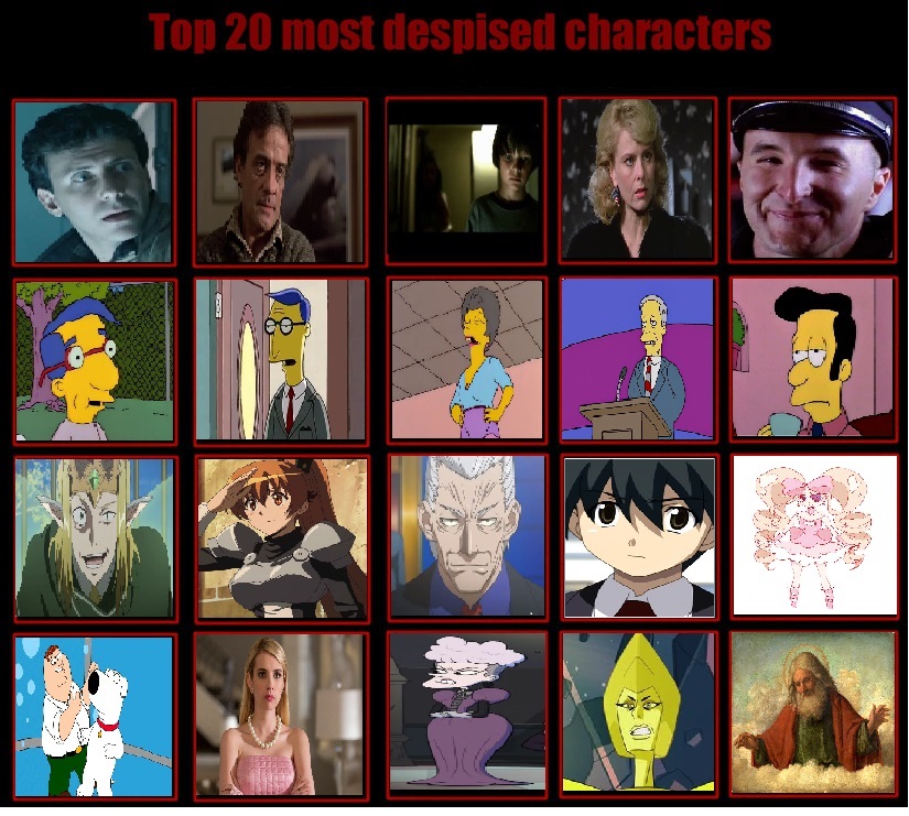 Top 20 Character I Despise