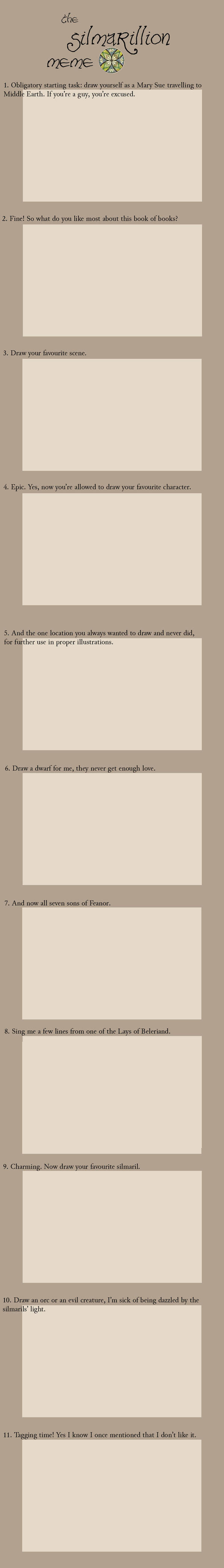 The Silmarillion Meme blank by Toradh