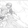 Beren and Luthien lineart