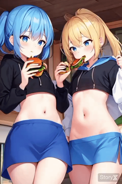 Eating burgers toghater!