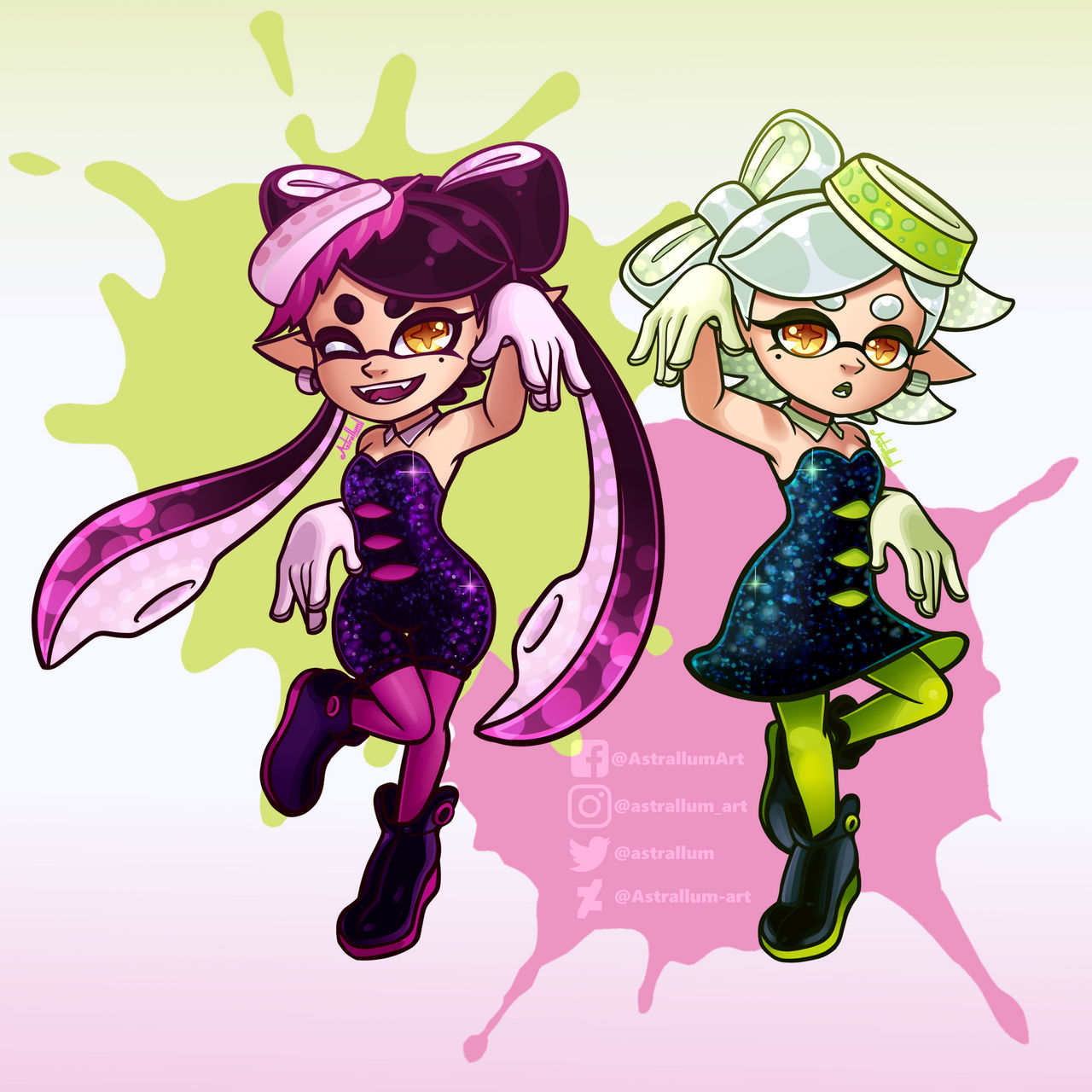 Squid Sisters by Astrallum-Art on DeviantArt
