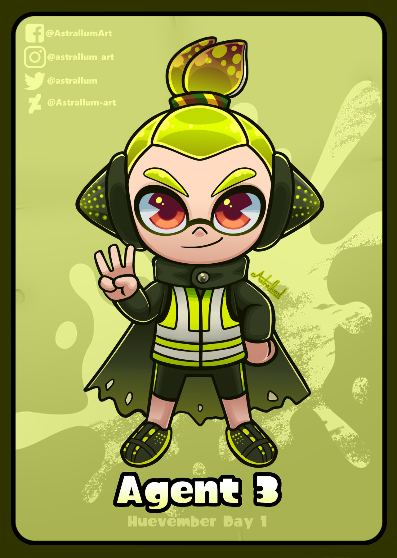Huevember Day 1: Agent 3 by Astrallum-Art on DeviantArt