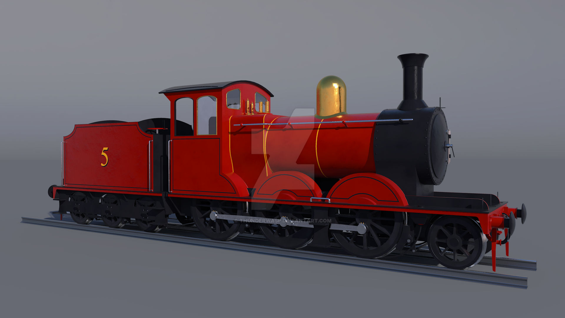 James the Red Engine by ThunderWasp on DeviantArt